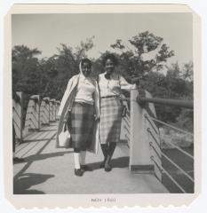 Walking on a bridge