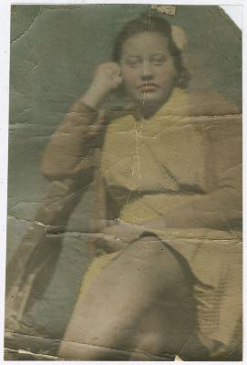 Woman in yellow dress