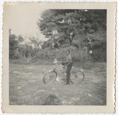Young boy on his bike