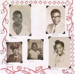 Scrapbook page - Billy, Larry, Mary