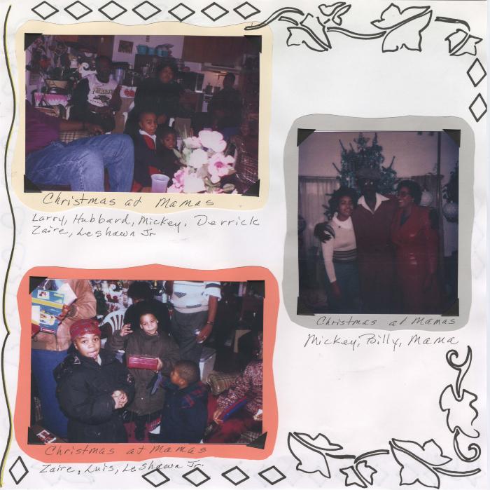 Scrapbook page - Christmas at Mamas