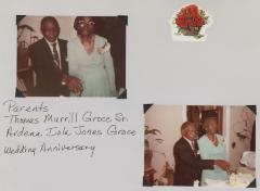 Scrapbook page - Groce wedding anniversary 