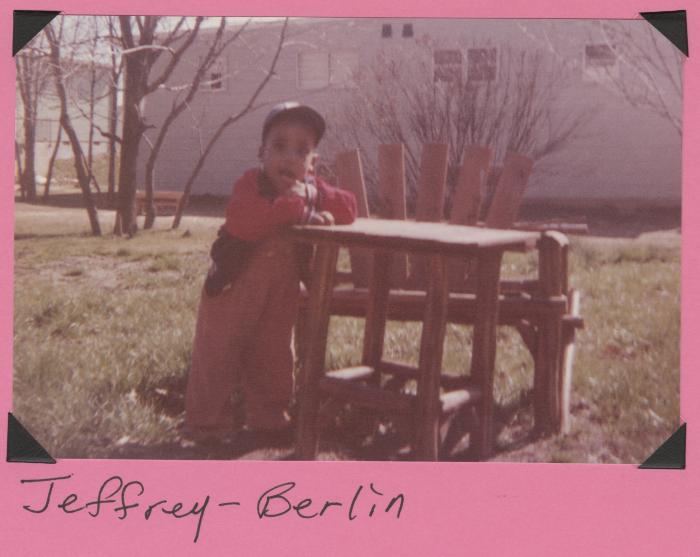 Jeffrey standing outside