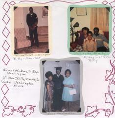 Scrapbook page - Washington family