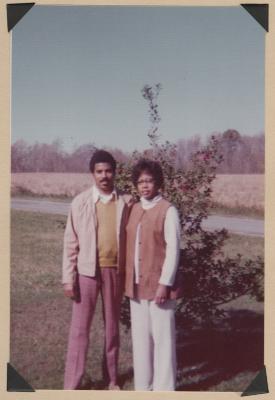 Man and woman outside