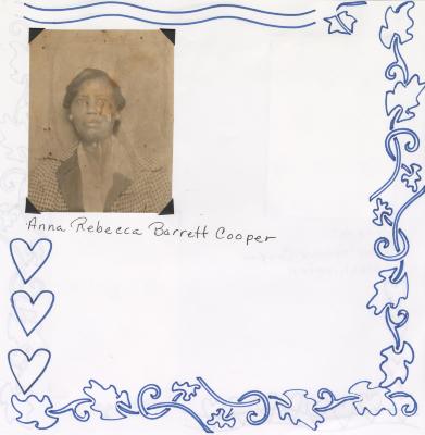Scrapbook page - Anna Rebecca Barrett Cooper