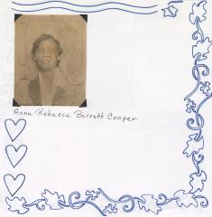 Scrapbook page - Anna Rebecca Barrett Cooper