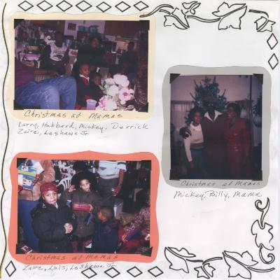Scrapbook page - Christmas at Mamas