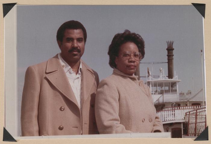 Man and woman with boat