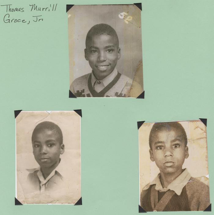 Thomas Murrill Groce Jr. scrapbook page