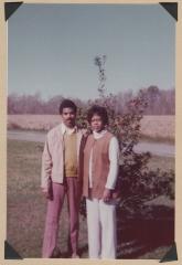 Man and woman outside