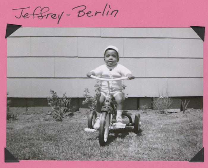 Jeffrey on bicycle