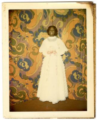Veronica Givens posing at her debutante ball