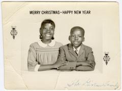 Veronica and Wilbert Jr. on The Givens Family Christmas card