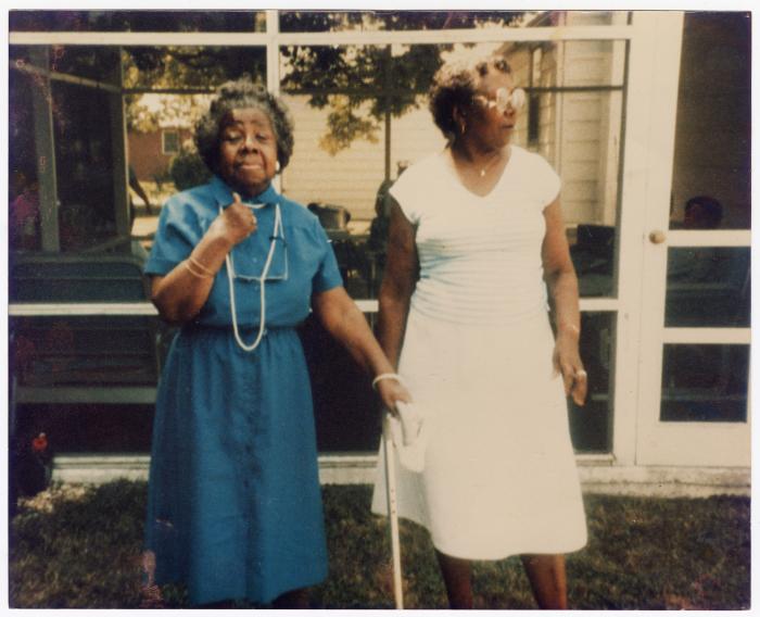Fannie Wilson and her sister