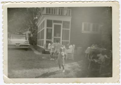 A children's birthday party at Fannie Wilson's house