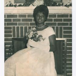 Cheryl Saunders' debutante photograph
