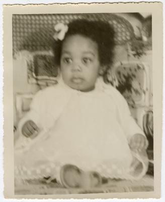 Baby portrait of Carol Johnson