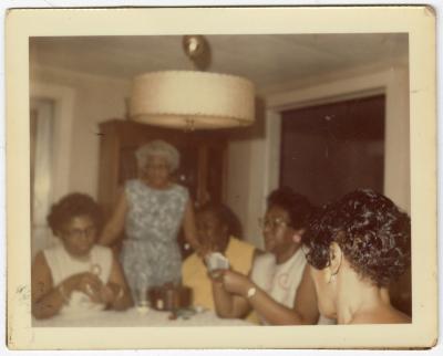Women playing cards