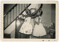 Children in party hats
