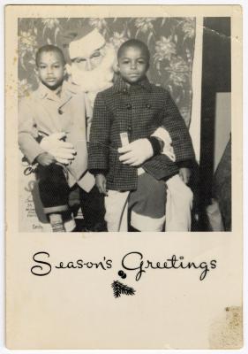 "Season's Greetings" Christmas card