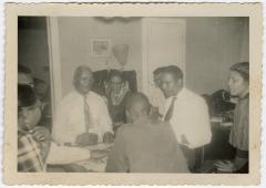 Men playing a card game