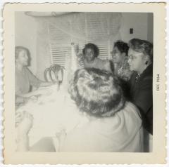 Christmas party at Fannie Wilson's home
