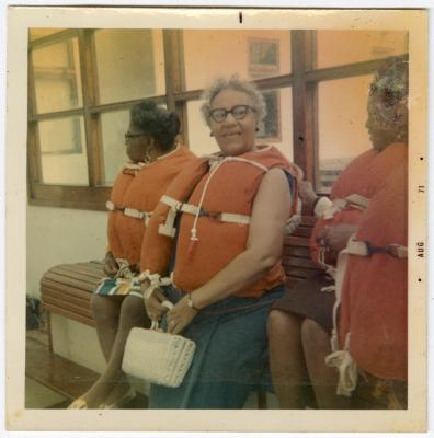Women on a boating excursion