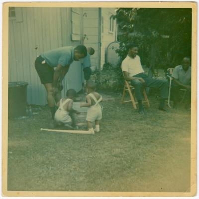 Ralph Deaton and his sons