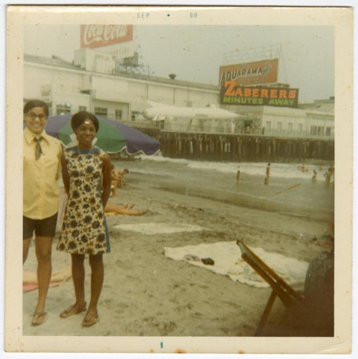 Lynn Strong and Charlotte "Betty" Frisby on vacation in Ocean City, MD