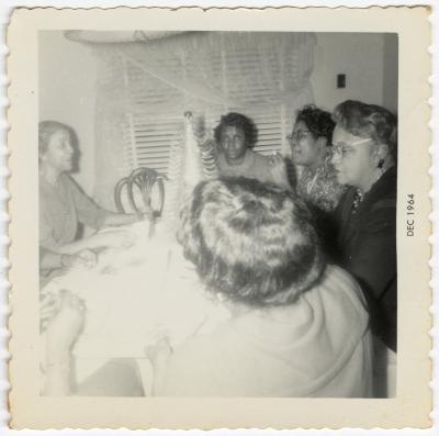 Christmas party at Fannie Wilson's home