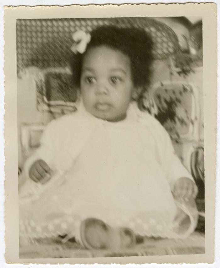 Baby portrait of Carol Johnson
