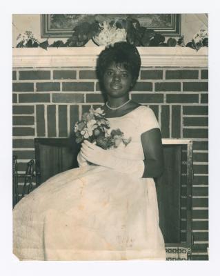 Cheryl Saunders' debutante photograph