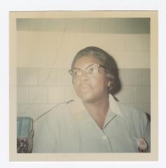 Ethel Boyerin the first aid room at Vita Foods