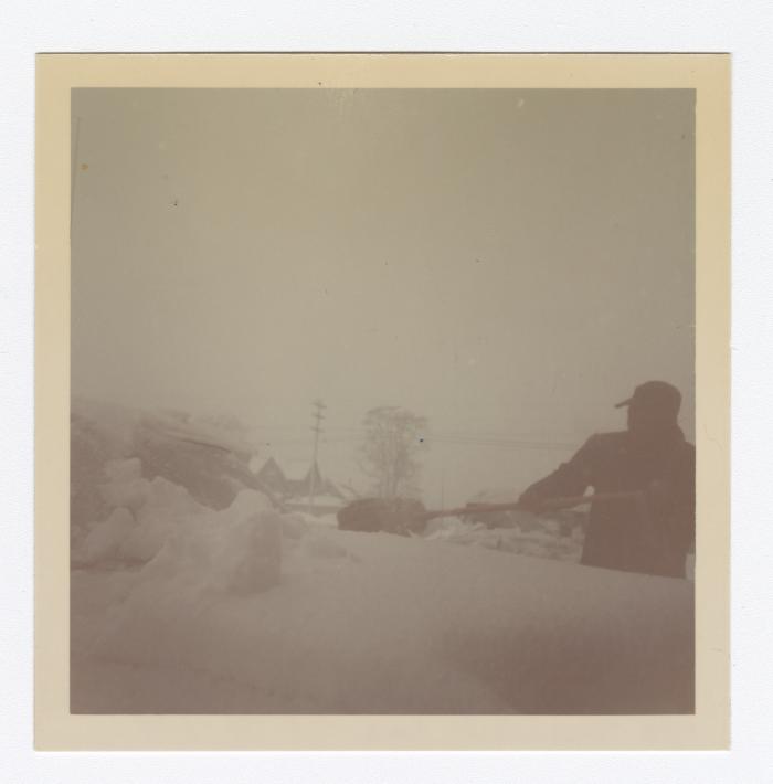 Shoveling snow