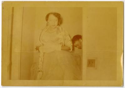 Gertrude Manuel on her wedding day