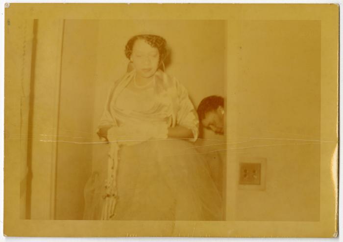 Gertrude Manuel on her wedding day
