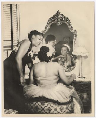 Gertrude Manuel on her wedding day