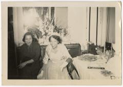 Gertrude Manuel and wedding guest