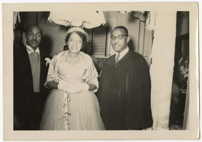 Newlyweds James and Gertrude Manuel on their wedding day 