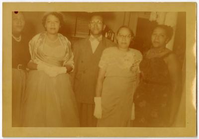 Gertrude Manuel and guest