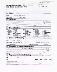 Maryland Historical Trust's inventory form for the James A. Jones House
