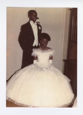 Monique Saunders and escort Terry Stewart
