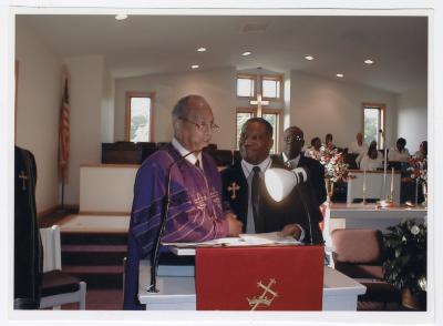 Two clergymen at the pulpit