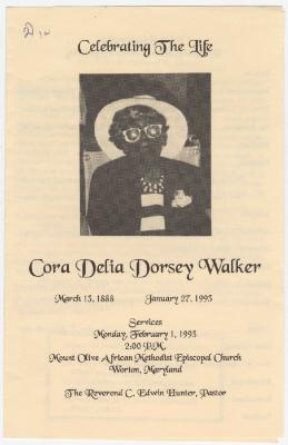 Celebration of life: Cora Delia Dorsey Walker