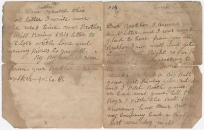 Letter: Odie Walker to Albert Walker, March 14, [1919]