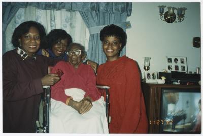 Cora Walker on Thanksgiving, 1992