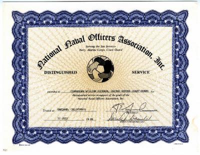 "National Naval Officers Association, Inc. Distinguished Service Award"
