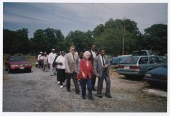 Marching from cemetery
