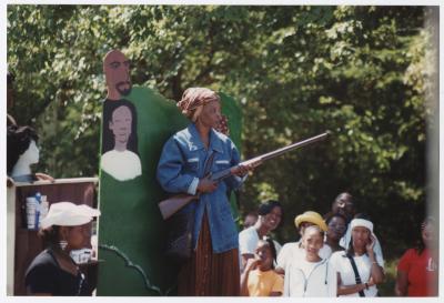Harriet Tubman float at Mt. Olive A.M.E.'s annual parade